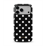 Classic Polka Dots, Black Noir - Tough Handyhülle