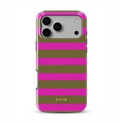 Horizontal Stripes, Urban Olive - Shockproof Phone Case - VYIR