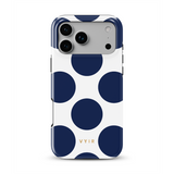 Large Polka Dots, Old Money Blau - Tough MagSafe iPhone-Hülle