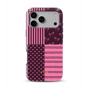 VYIR Signature 4-Checker, Burgundy - Shockproof Phone Case - VYIR