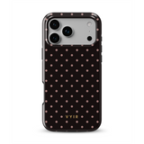 Tiny Polka Dots, Schokoladenbraun - Tough MagSafe iPhone-Hülle