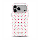 Tiny Polka Dots, Funkelndes Rot - Tough Handyhülle