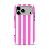 Vertical Stripes, Fashion Pink - Tough Handyhülle