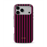 Vertical Stripes, Wine Red - Tough Handyhülle