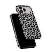 Luxe Leopard Silver - Shockproof Phone Case - VYIR