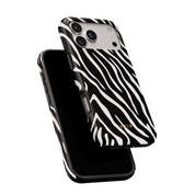 Zebra Luxe, Black and White - Shockproof Phone Case - VYIR