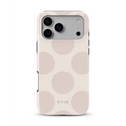 Big Polka Dots, Oatmilk - Shockproof iPhone Case - VYIR