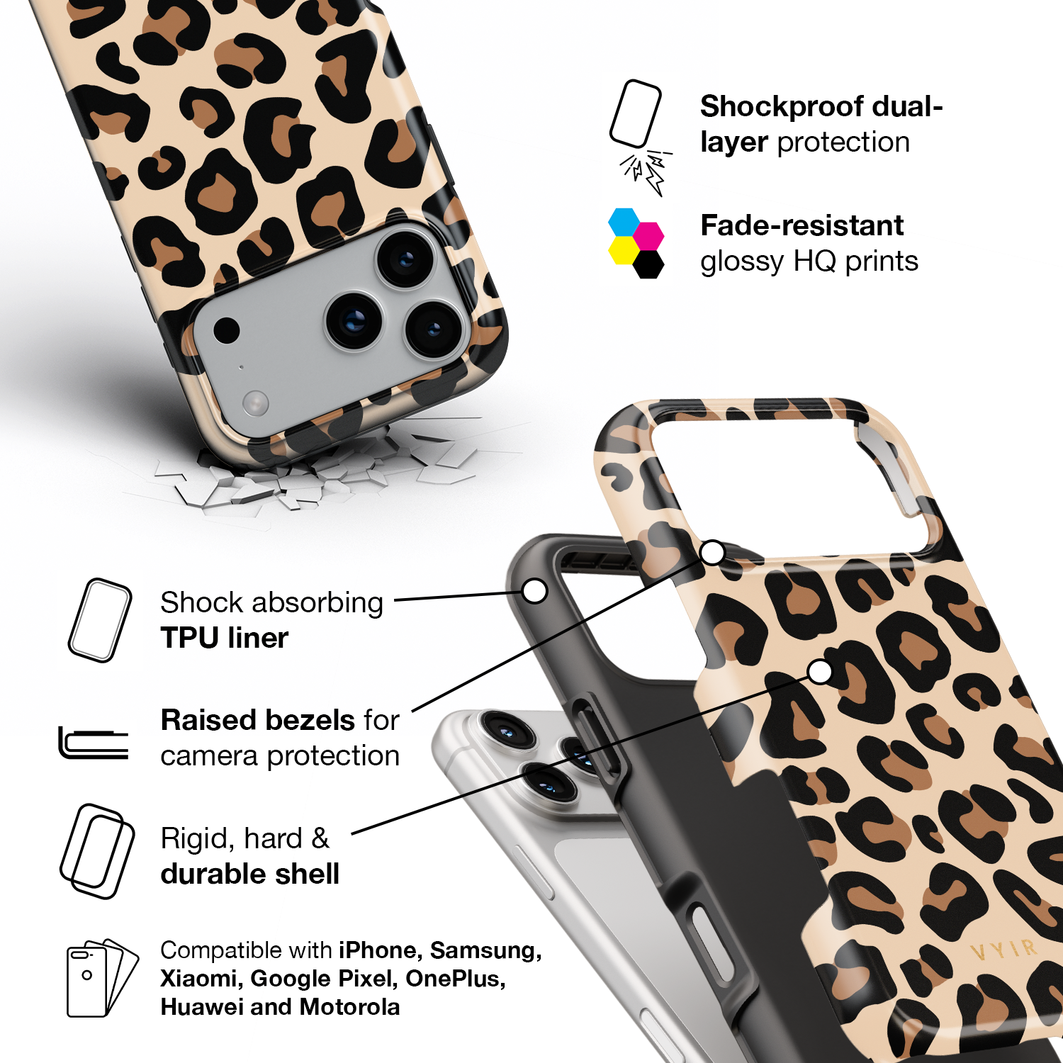 Chic Leopard - Shockproof Phone Case - VYIR