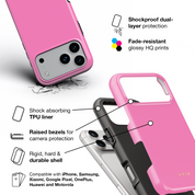 VYIR Signature Solid Colors, Pink - Shockproof Phone Case - VYIR