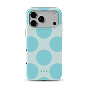 Big Polka Dots, Lagoon - Shockproof MagSafe iPhone Case - VYIR