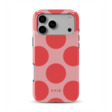 Big Polka Dots, Cherry Blush - Tough MagSafe iPhone-Hülle